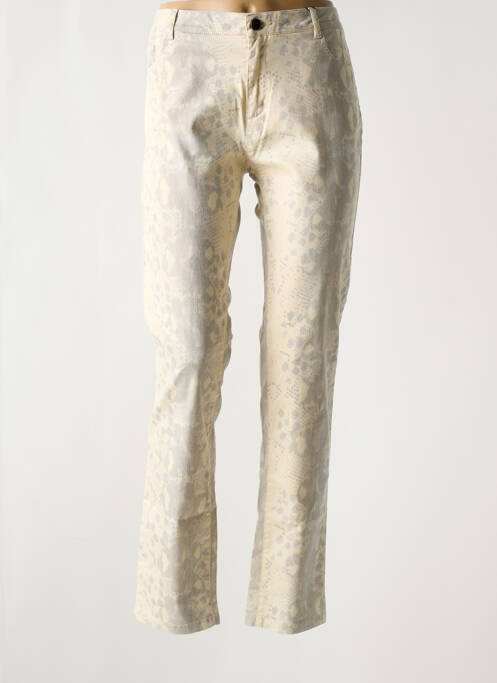 Pantalon slim beige MAYJUNE pour femme