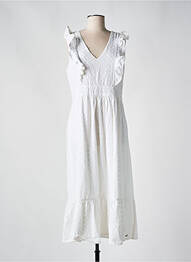 Robe longue sans manche sans manche blanc LPB femme