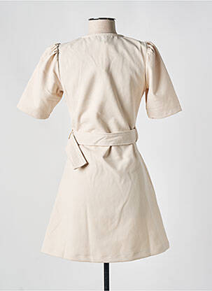 Robe courte manches courtes manches courtes beige MOLLY BRACKEN femme