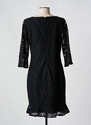 Robe courte manches 3/4 manches 3/4 noir ESQUALO femme