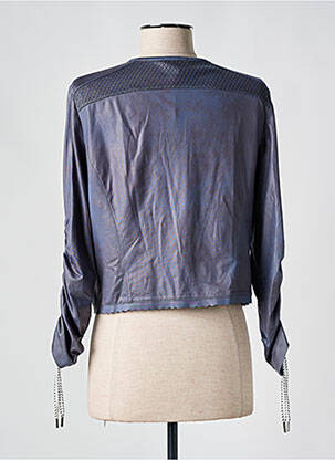 Veste casual col rond gris EVA KAYAN femme