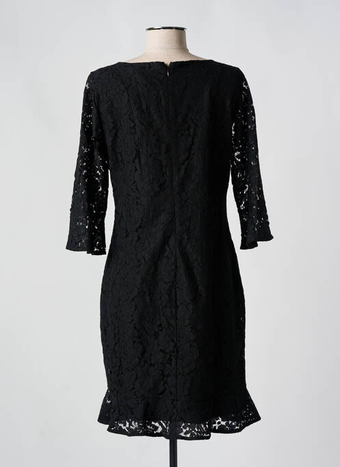 Robe courte manches 3/4 manches 3/4 noir ESQUALO femme