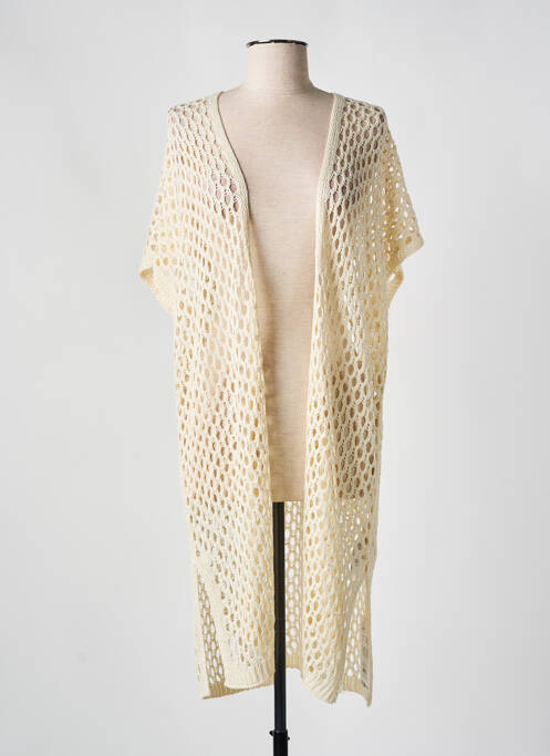 Gilet manches courtes beige CREAM pour femme