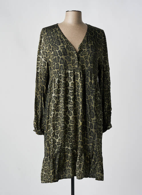 Robe mi-longue vert EVA KAYAN pour femme