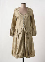 Robe mi-longue beige NID D'ABEILLE pour femme seconde vue
