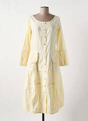 Robe mi-longue beige NID D'ABEILLE pour femme seconde vue