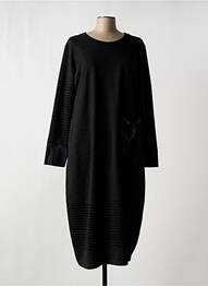 Robe mi-longue manches longues manches longues gris IZZY femme