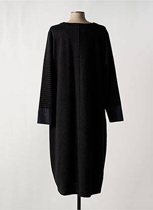 Robe mi-longue manches longues manches longues gris IZZY femme