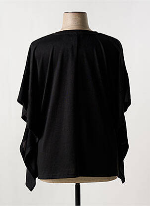 T-shirt col rond manches courtes noir CISO femme