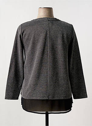 Pull coupe cintrée manches longues gris CISO femme