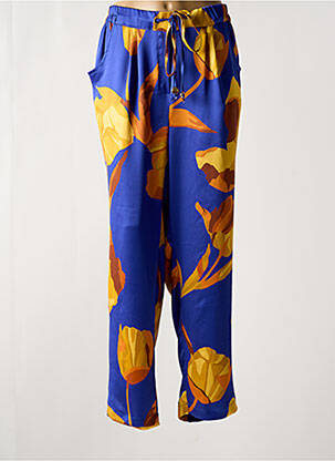 Pantalon large taille normale taille normale bleu JEAN MARC PHILIPPE femme