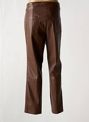 Pantalon droit stretch taille normale marron JEAN MARC PHILIPPE femme