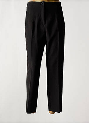 Pantalon slim tissage popeline taille normale noir AMY&CLO femme
