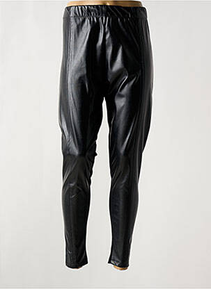 Pantalon slim taille élastique taille normale noir MOCCOCO FASHION femme