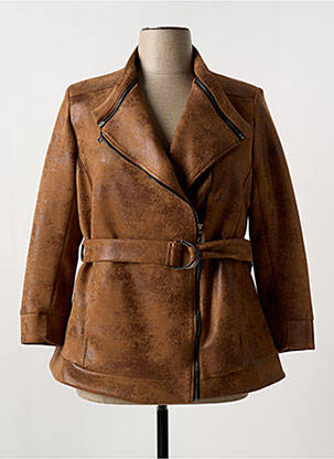 Blouson marron JEAN MARC PHILIPPE pour femme