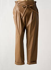 Pantalon slim marron 2W PARIS pour femme seconde vue
