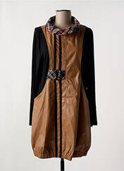 Robe courte marron POMME ROUGE pour femme seconde vue