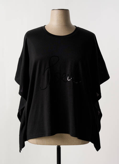 T-shirt col rond manches courtes noir CISO femme