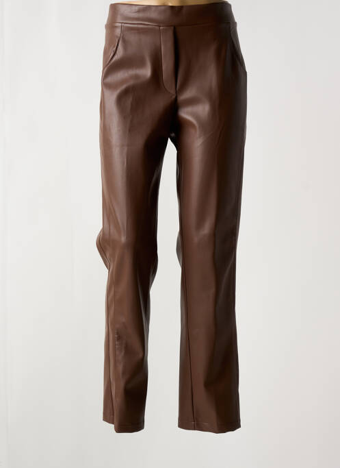 Pantalon droit marron JEAN MARC PHILIPPE pour femme