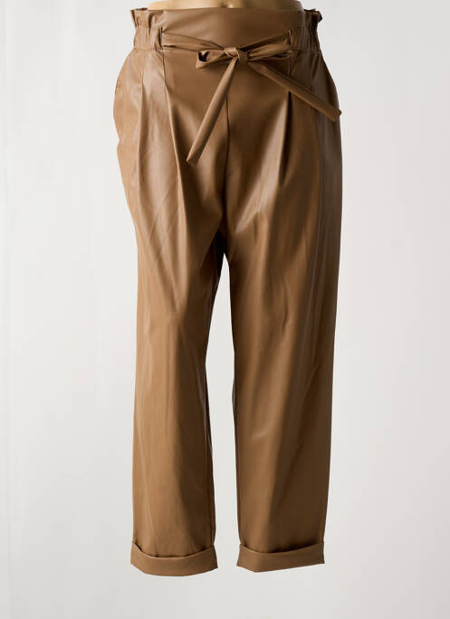 Pantalon slim marron 2W PARIS pour femme