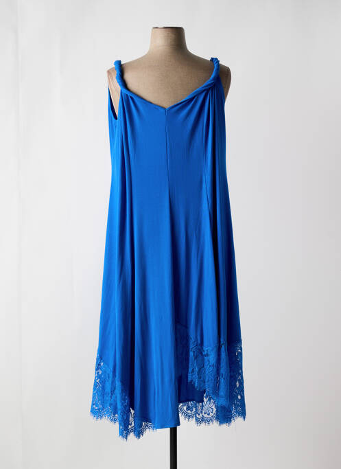 Robe mi-longue bleu 2W PARIS pour femme