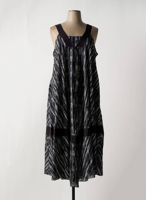 Robe mi-longue noir LUUKAA pour femme