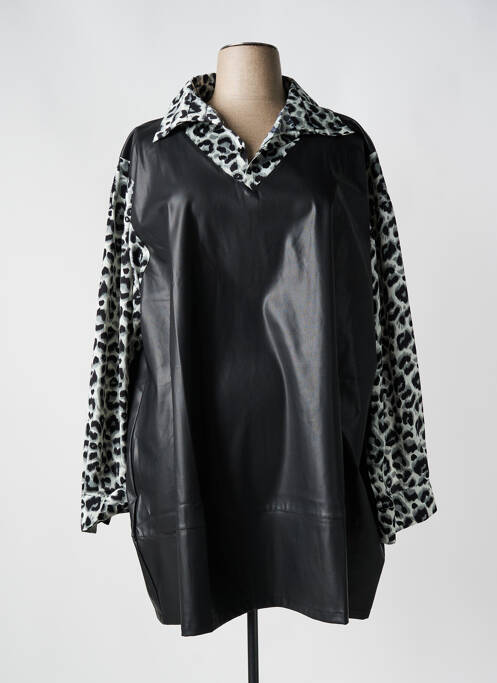 Tunique manches longues noir 2W PARIS pour femme