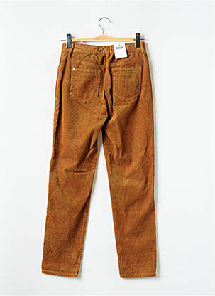 Pantalon droit stretch taille haute jaune C'EST BEAU LA VIE femme