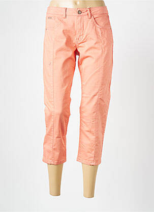 Pantacourt stretch taille basse orange CREAM femme