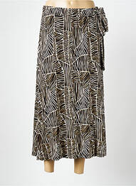 Jupe longue coupe évasée noir GEISHA femme