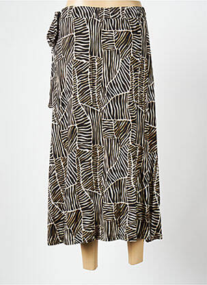 Jupe longue coupe évasée noir GEISHA femme