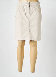 Jupe mi-longue coupe droite beige CECIL femme