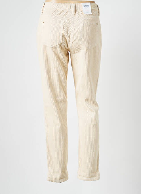 Pantalon droit beige C'EST BEAU LA VIE femme