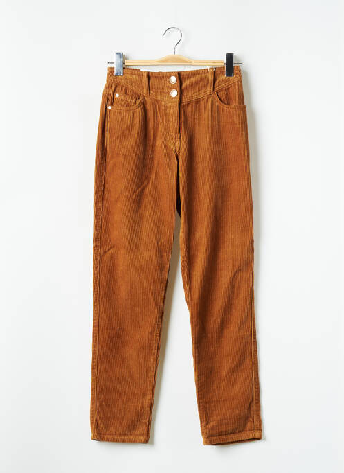 Pantalon droit jaune C'EST BEAU LA VIE pour femme