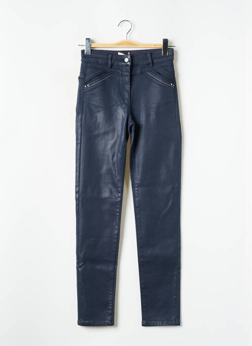 Pantalon slim bleu JULIE GUERLANDE pour femme