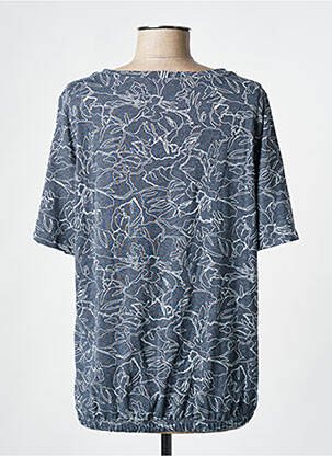 T-shirt sérigraphie avec strass manches courtes bleu CECIL femme