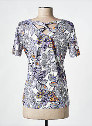 T-shirt stretch manches courtes violet DIANE LAURY femme