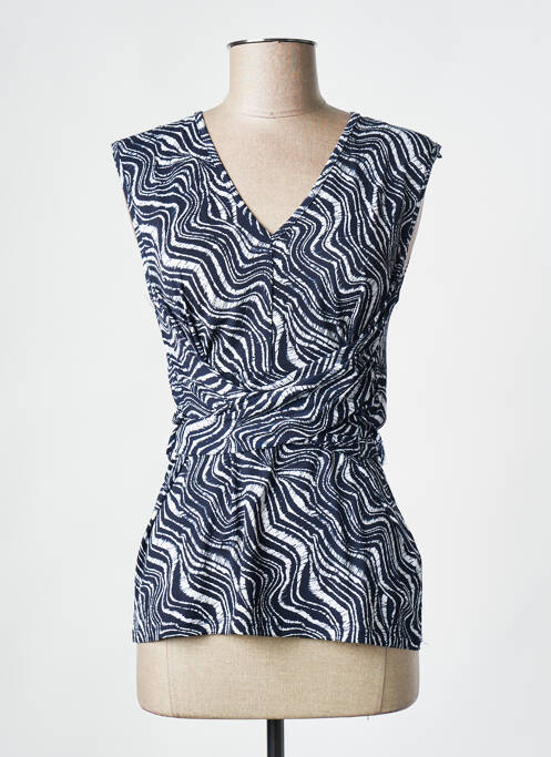 Top bleu MARBLE pour femme