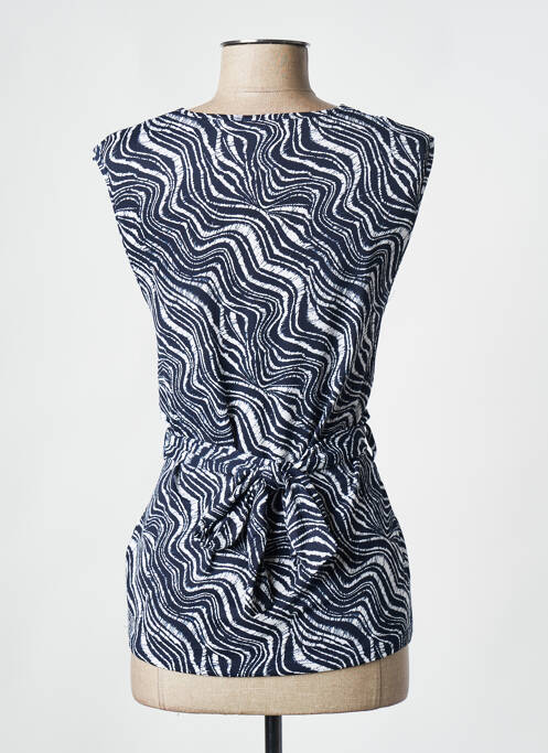 Top bleu MARBLE pour femme