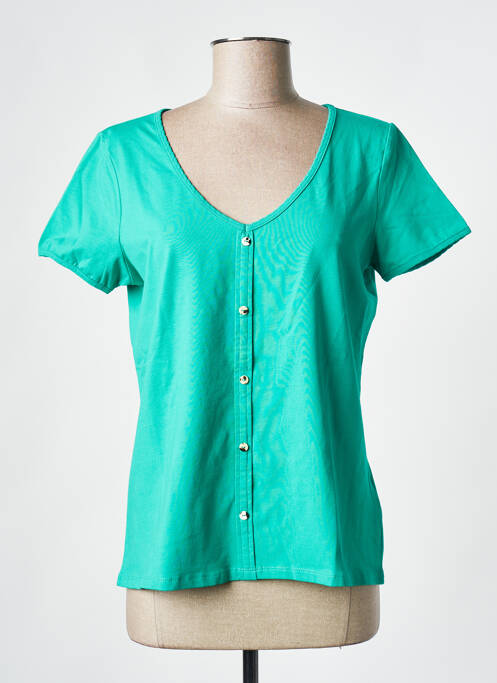 T-shirt vert C'EST BEAU LA VIE pour femme