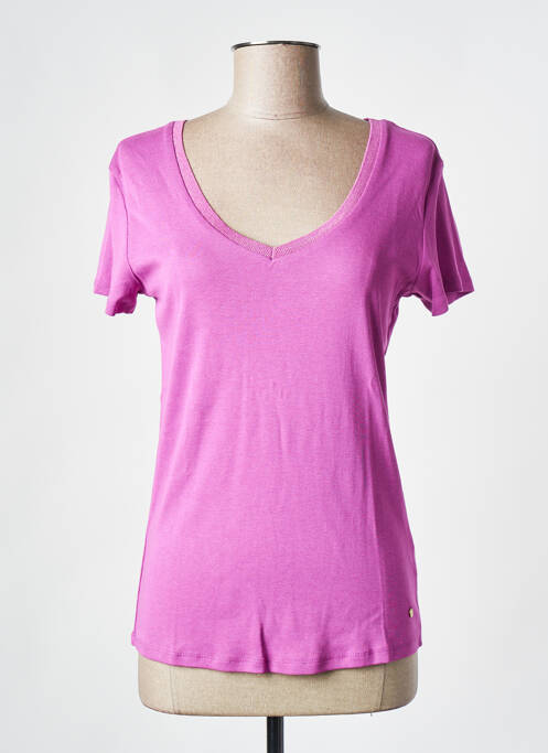 T-shirt violet C'EST BEAU LA VIE pour femme
