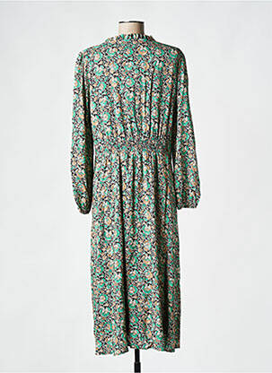 Robe longue manches longues manches longues vert C'EST BEAU LA VIE femme