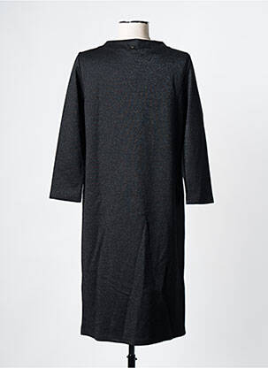 Robe mi-longue manches longues manches longues noir STREET ONE femme