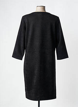 Robe mi-longue manches 3/4 manches 3/4 noir STREET ONE femme