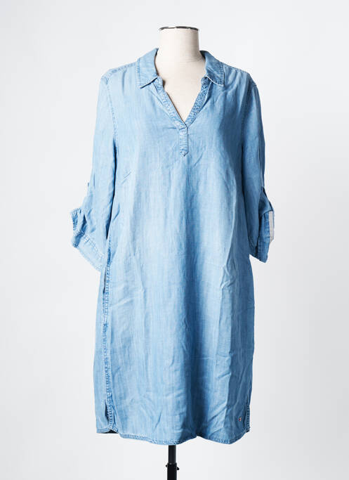 Robe mi-longue manches 3/4 manches 3/4 bleu CECIL femme