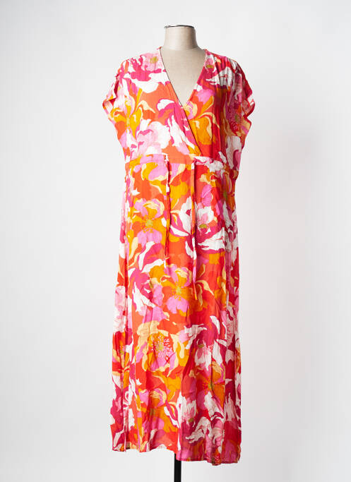 Robe longue orange C'EST BEAU LA VIE pour femme