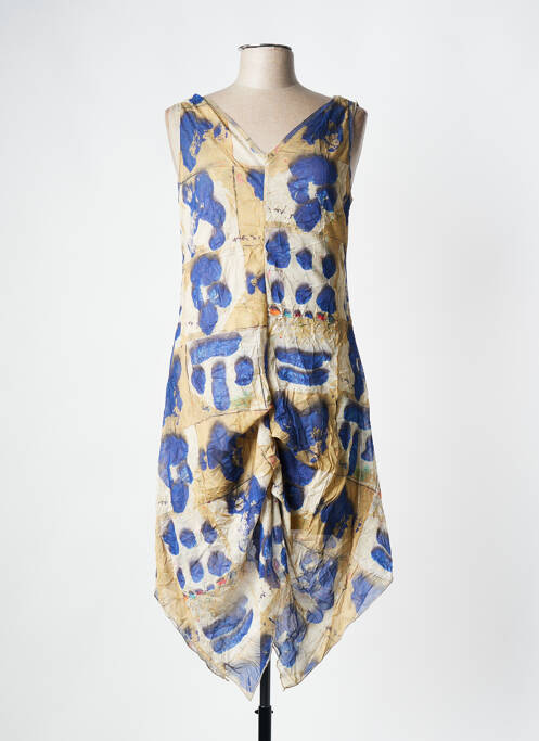 Robe mi-longue bleu AVENTURES DES TOILES pour femme