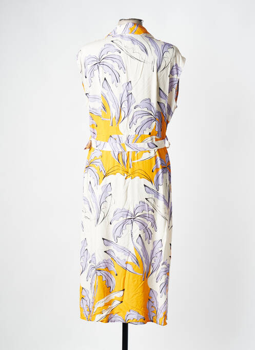 Robe mi-longue jaune SCORZZO pour femme