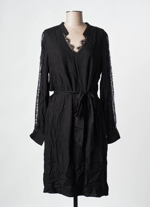 Robe mi-longue noir FREEMAN T.PORTER pour femme