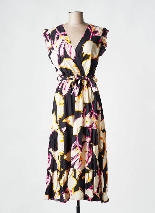 Robe mi-longue noir SCORZZO pour femme